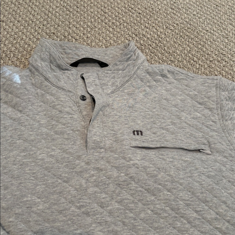 Travis Mathew Light Gray Pullover - image 3